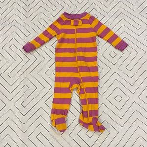 Pact Striped Footie Pajama